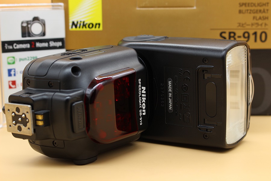 ขาย Flash Nikon Speedlight SB-910 อดีตประกันศูนย์ สภาพสวย ใช้งานปกติเต็มระบบ หน้าขาว อุปกรณ์พร้อมกล่อง  อุปกรณ์และรายละเอียดของสินค้า 1.Flash Nikon Speedli